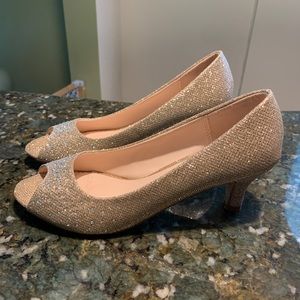 Peep Toe Kitten Heels